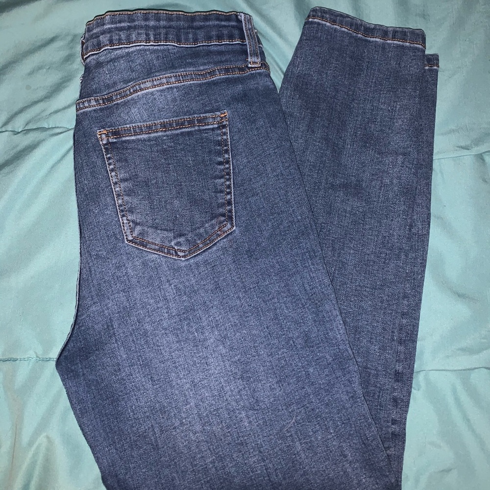 High Rise Ankle Skinny Jeans by Celebrity Pink
